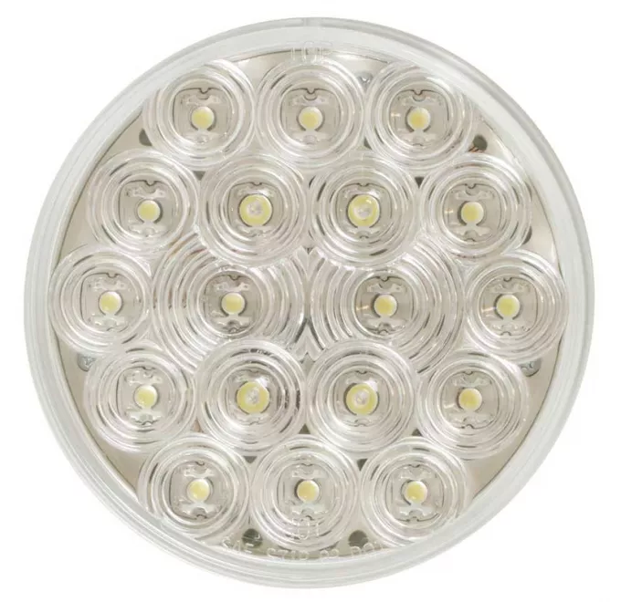 Grand General 76457 LED Rückleuchte – Rot/rot, 18 LEDs, 10,2 Cm, Mit Tülle & Zopf, DOT-zugelassen Für LKW & Anhänger