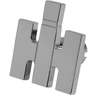 Delpann Chrome-Plated Aluminum Old International Logo Shaped Knob For International - International International