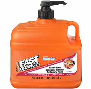 Automann USA Fast Orange Hand Cleaner Pumice 1/2 Gallon W/ Pump - Universal