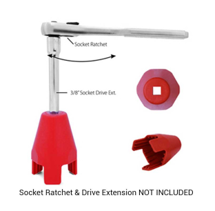 Red Plastic Lug Nut Cover Installation Tool for GG10388 or GG10325