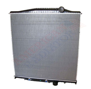 Mack & Volvo VN, CHN, CXN 2003-2007 Downflow Radiator, 2 Inch Depth