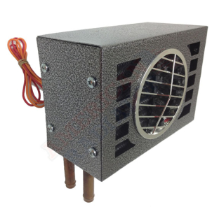 9.5x6.5x7 Inch Auxiliary Heater with Floor Mounting and Connections
