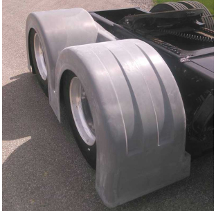 Custom Double Rear Fender Rally - Fits Double Fender Rally - Bad Ass Design