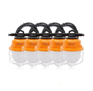 Heavy Duty Linkable 100W LED Construction String Lights - Durable and Energy Efficient
