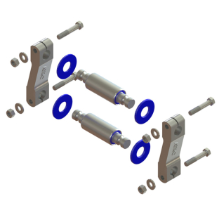 Kenworth 4" Spring Eye Shackle Kit - Fits Kenworth Models - Durable and Reliable