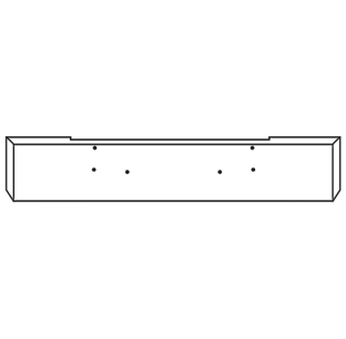Valley Chrome Plating 22 Inch Chrome Texas Mitered End Roadrunner Bumper, 10 Gauge For Peterbilt 362 1981-2002 - Pete...