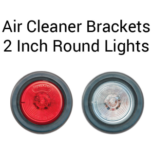 Kenworth Rear Air Cleaner 13 Light Panels with Four 2 Round Lights