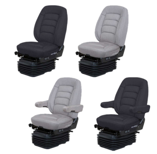 Wide Ride II LoPro Mid-Back Titan Cloth Seat with Serta Cool Action Gel Memory Foam. Adjustable, optional armrests, BackCycler system, and multiple configurations.