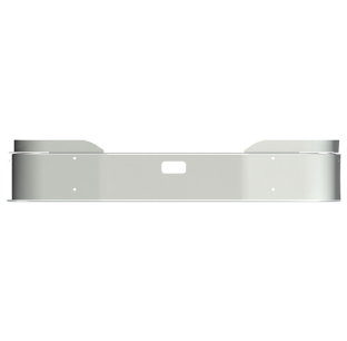 Valley Chrome Plating VC 18 Inch Stainless Steel Bumper W/ Mounting Holes & Radar Cut Out For Kenworth T680 - Kenwort...
