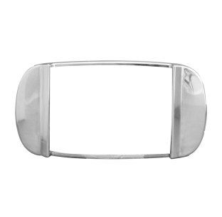 Chrome Plastic Bezel for Rectangular Camel Back Wide Angle LED Marker Lights