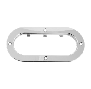 Chrome Plastic Flange Mount Rims - Durable, Easy to Clean, Perfect Fit