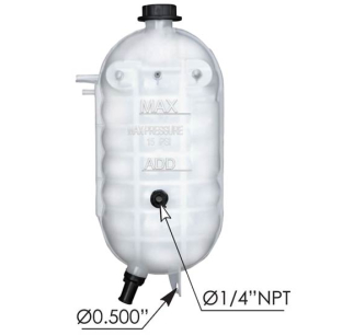 Automann USA Coolant Reservoir Replaces 2587116C91 & 2587116C92 For International 8600 - International International...
