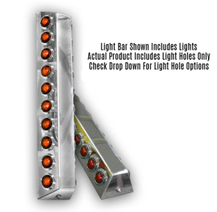 14.5 Switchblade Universal Light Bars with Light Holes - Versatile Fit for Various Vehicles