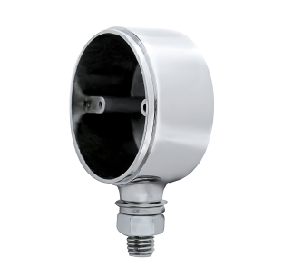 Heavy Duty Chrome Zinc Single Face Light Housing for Truck LED Lights - United Pacific
