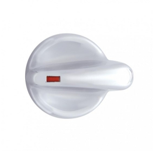 Chrome Plastic A/C Control Knob for International Trucks - Fits Various Models, 6-Month Warranty